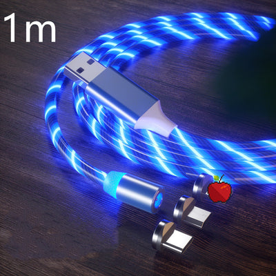 Magnetic Streamer Fast Charging Cable.  Lighting Micro USB Cable Magnet Charger to Type-C Cable.
