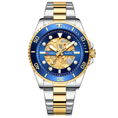 Business Quartz Mens Waterproof Round Watch