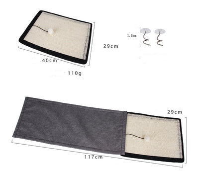 Cat scratch board sisal pad sofa protection mat