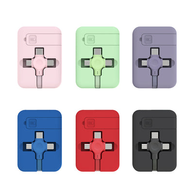 4 In 1 Retractable USB Multiphone Charging Cable
