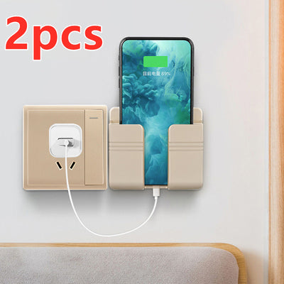 Mobile Phone Wall Mounted Storage Rack for Phone.  Self Stick Storage Box
