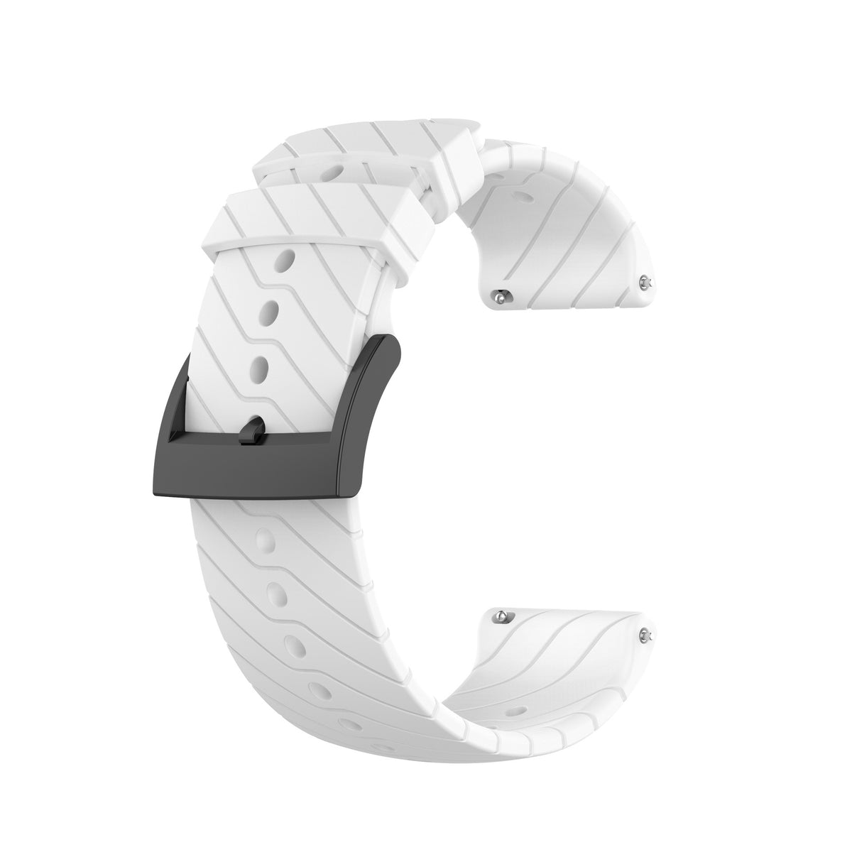 24mm Lightning-Stripe Silicone Watch Strap