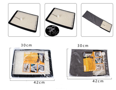 Cat scratch board sisal pad sofa protection mat
