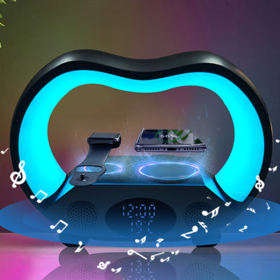 New 6 In 1 Smart Remote Control Bluetooth-compatible LED Table Lamp/Alarm Clock
