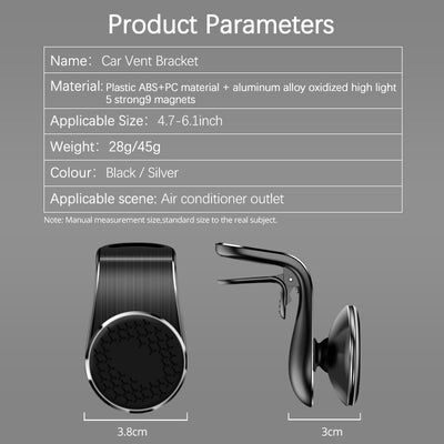 Air Vent Magnet Mount Smartphone Holding Bracket