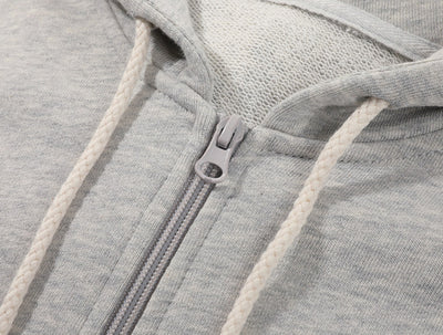 Relaxed Stylish Versatile Zip-up Cardigan Top