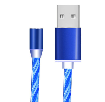 Flowing Light Magnetic Streamer Data Line Cable for iPhone and Android