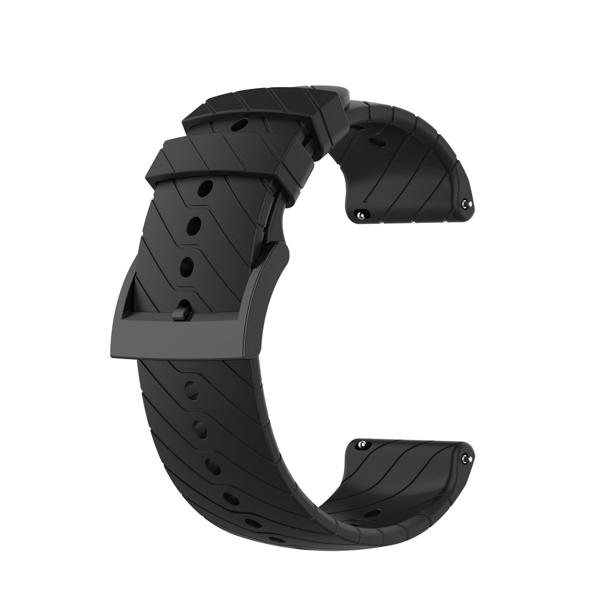 24mm Lightning-Stripe Silicone Watch Strap