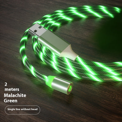Magnetic Streamer Fast Charging Cable.  Lighting Micro USB Cable Magnet Charger to Type-C Cable.