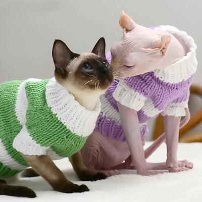 Hairless Cat Warm Sweater-Pet Cat Clothes