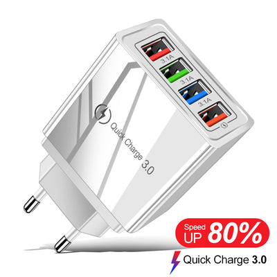Quick Charger USB 4 in 1