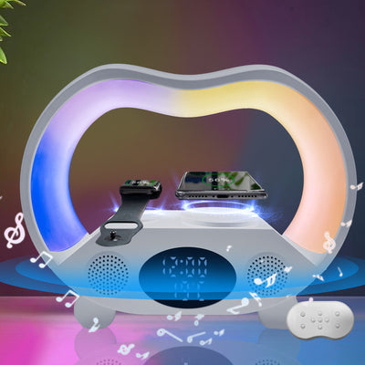 New 6 In 1 Smart Remote Control Bluetooth-compatible LED Table Lamp/Alarm Clock