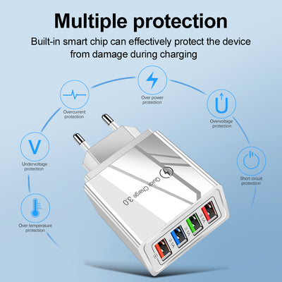 Quick Charger USB 4 in 1