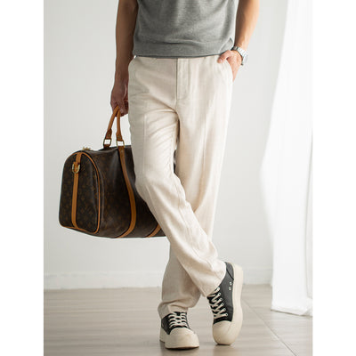 Summer Savior Old Money Style Tencel Linen Casual Pants