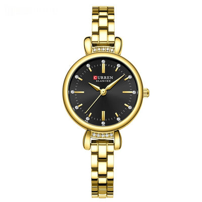Waterproof Round Casual Womens Bracelet Watch