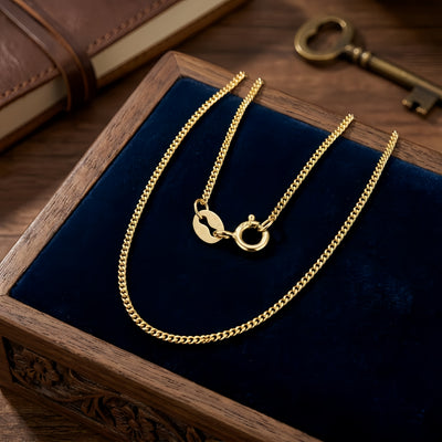 925 Sterling Silver Gold-Plated Italian Sterling  Toggle Clasp Necklace - Elegant Chain Jewelry