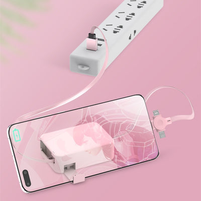 4 In 1 Retractable USB Multiphone Charging Cable