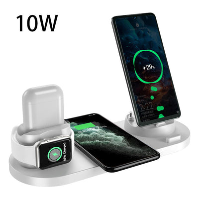 Wireless  Fast Charger For iPhone, Watch and Air Pods, 6 In 1 Charging Dock Station