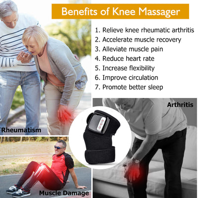 Infrared Heating and Vibrating Massager Wrap for Knee and Elbow Joint Therapy