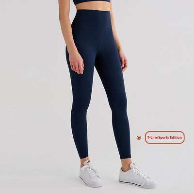 Womens High-Waist Butt-Lifting Fleece-Lined Nude-Feel Sports Tight Yoga Pants