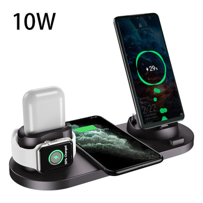 Wireless  Fast Charger For iPhone, Watch and Air Pods, 6 In 1 Charging Dock Station