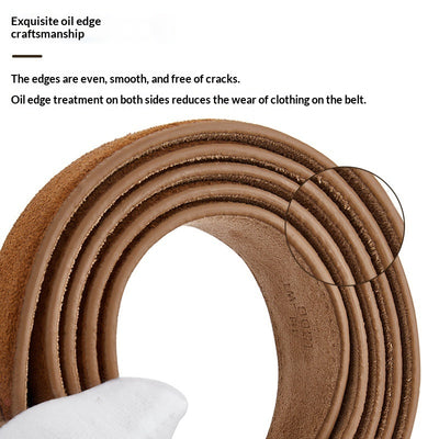 Wear-resistant Scratch-proof Pin-buckle Belt A Vintage Suede Casual And Business Waistband For Trousers