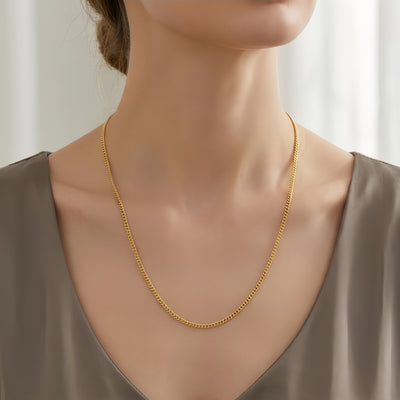 925 Sterling Silver Gold-Plated Italian Sterling  Toggle Clasp Necklace - Elegant Chain Jewelry
