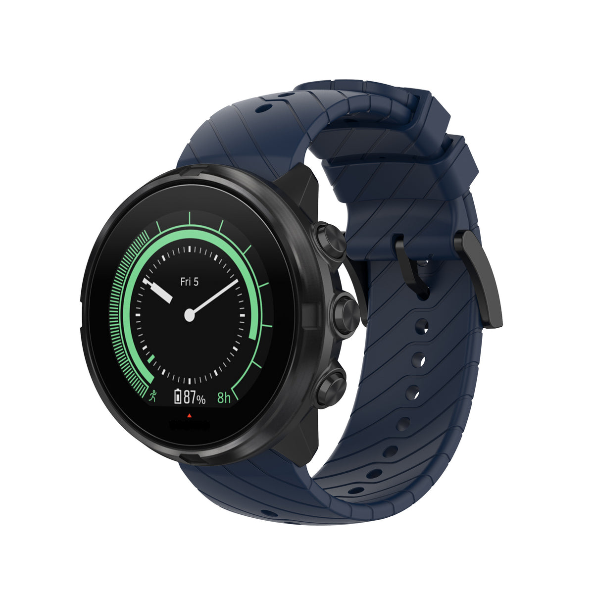 24mm Lightning-Stripe Silicone Watch Strap