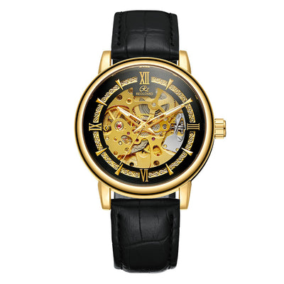 European And American-style Mens Fashionable Hollow-out Mechanical Watch