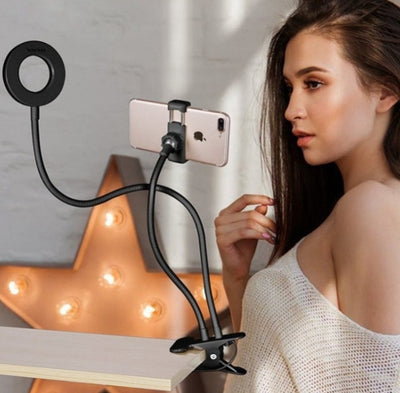 LED Selfie Ring Light for Live Adjustable Makeup Light Stand