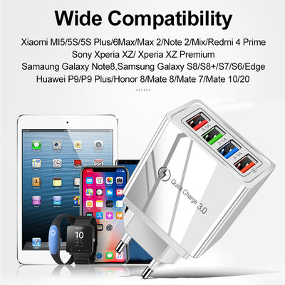 Quick Charger USB 4 in 1