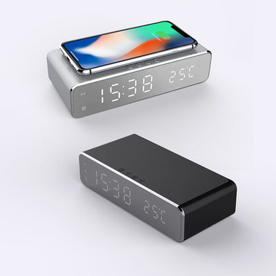 Digital Alarm Clock With Wireless Charger, MS Series