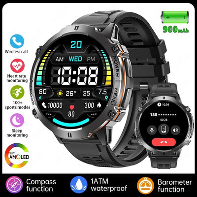 New X3 High-Definition Large-Screen Men's Smartwatch