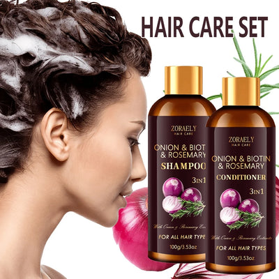 ZORAELY 3in1 Shampoo and Conditioner Set. Rich lather that rinses easily,strengthens hair, repairs dry and damaged hair.200g