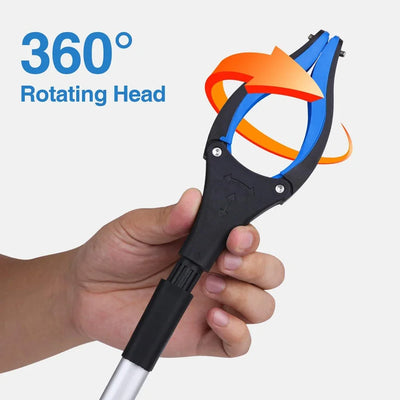 Gripper With 360 ° Rotating Clip.  Grabber Pick Up Tools 80cm Lightweight Foldable Gripper Extender Hand Tool