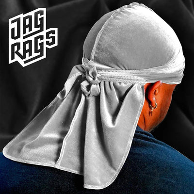 New Unisex Solid Color Soft Velvet Long tail Pirate Hat Breathable Bandana