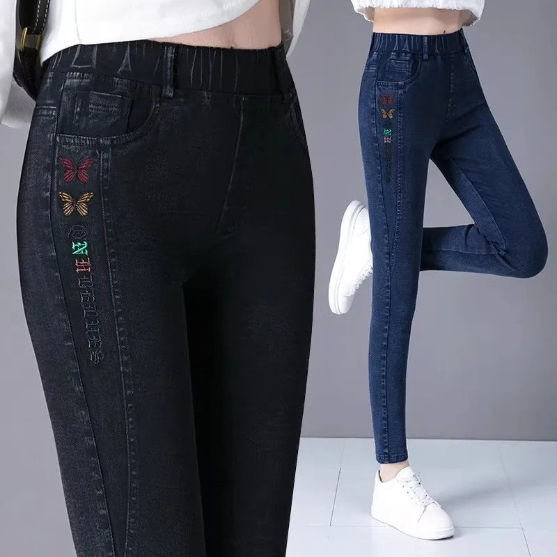High Waist Stretch Jeans for Women