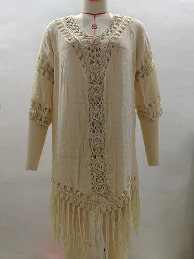 CROCHETED Beach Cover Up Women