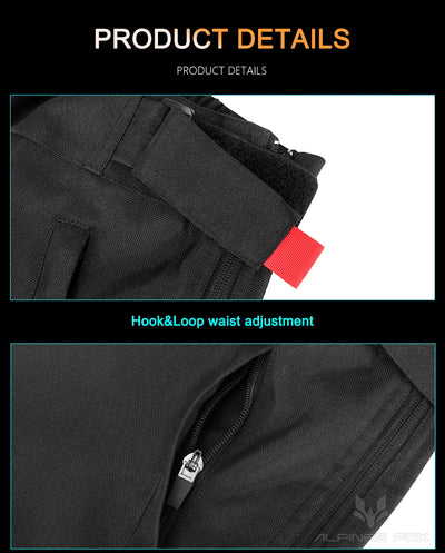 Men's Winter Motorbike Quick Release Pants With Built in CE Protectors-Warm, Waterproof, Off-road, Motocross Pants