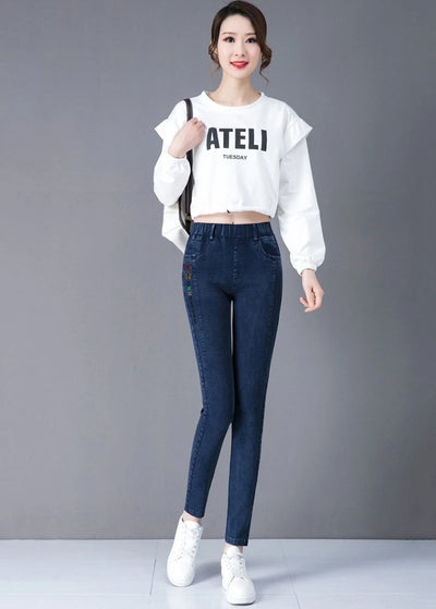 High Waist Stretch Jeans for Women