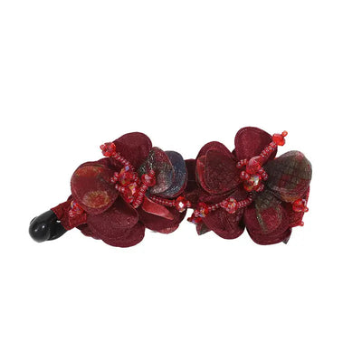 Flower Banana Clip Ponytail Holder-Vertical Hair Clips