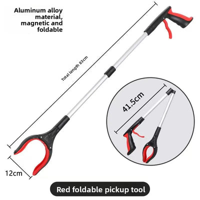 Gripper With 360 ° Rotating Clip.  Grabber Pick Up Tools 80cm Lightweight Foldable Gripper Extender Hand Tool