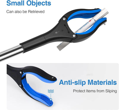 Gripper With 360 ° Rotating Clip.  Grabber Pick Up Tools 80cm Lightweight Foldable Gripper Extender Hand Tool