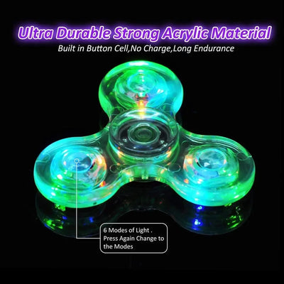 Fidget Spinner Stress Relief Toys-Luminous LED light Fidget Spinner Hand Top Spinners