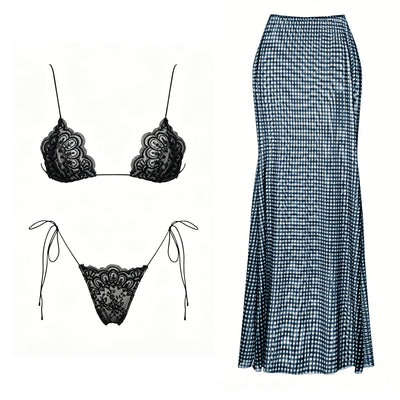 Brazilian Sexy Bikini with Pants, Skirt or Wrap for Women