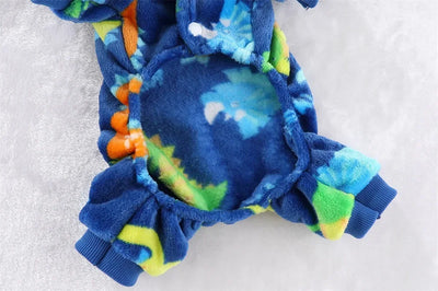 Warm Fleece Jumpsuit For Small Pet Dog
