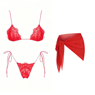 Brazilian Sexy Bikini with Pants, Skirt or Wrap for Women
