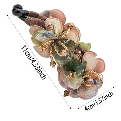 Flower Banana Clip Ponytail Holder-Vertical Hair Clips