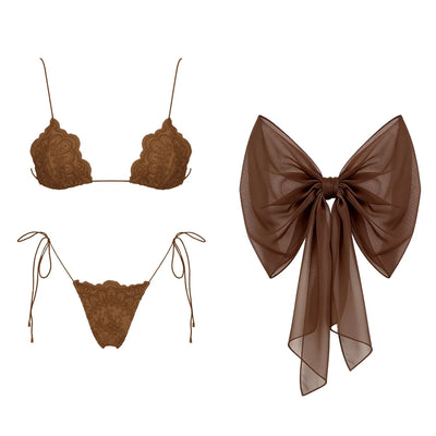 Brazilian Sexy Bikini with Pants, Skirt or Wrap for Women