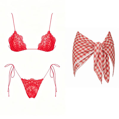 Brazilian Sexy Bikini with Pants, Skirt or Wrap for Women